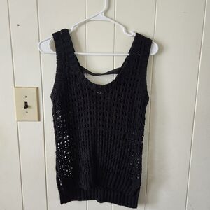 Jessica Simpson Black Knit Tank Top Size M